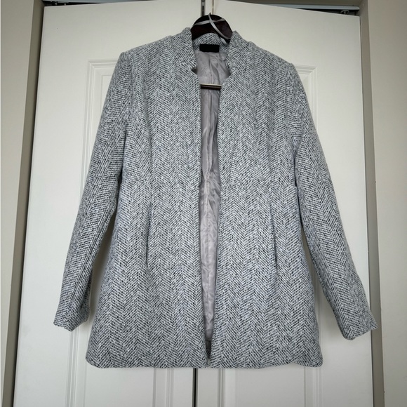 VICI Herringbone Heather Grey Pocketed Coat XS - Picture 11 of 11